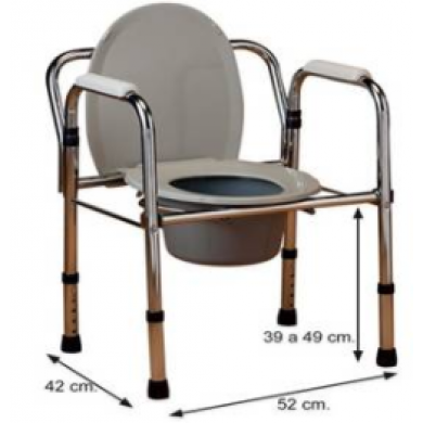 Cadeira/Quadro sanitário dobrável s/ rodas